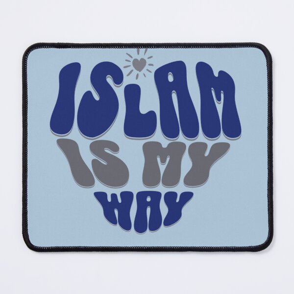 Item preview, Islam Is My Way ( blue, no Bg ) – Bold Heart Typography Design designed and sold by D-Islamic.