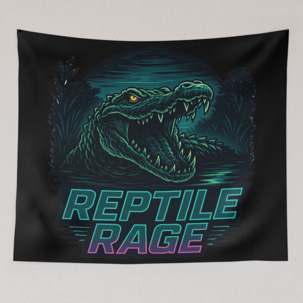 Item preview, Furious Reptile Dark Night designed and sold by JonelleTshirts.