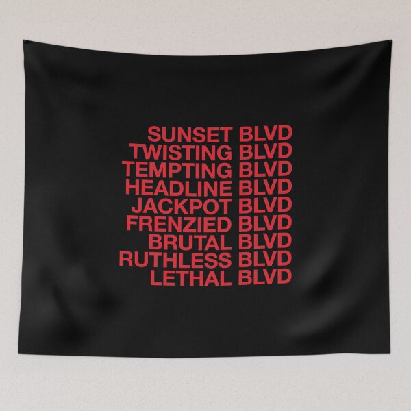 Item preview, Sunset Boulevard Blvds Brutal Twisting Lethal Jackpot Headline Revival Broadway Tom Francis Jamie Lloyd designed and sold by ggmy.