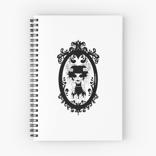 Item preview, Print of Demon doll girl in ornamental frame  designed and sold by JoToteTales.