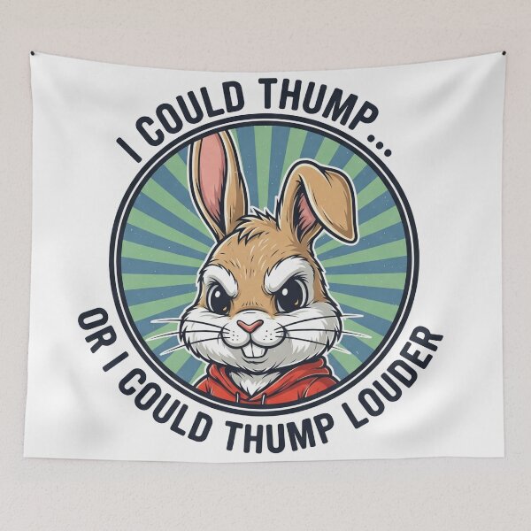 Item preview, I Could Thump Or I Could Thump Louder Funny Rabbit designed and sold by Owcomm.