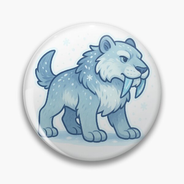 Item preview, Frostfang Smilodon – Ice Elemental Saber Cat designed and sold by ElementalBeast1.