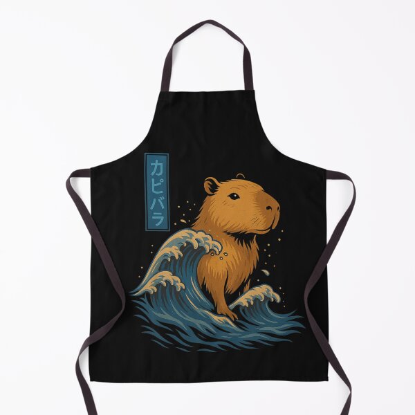 Item preview, Capybara among Waves – Serenity in the Chaos of the Sea designed and sold by Capybarastore_77.