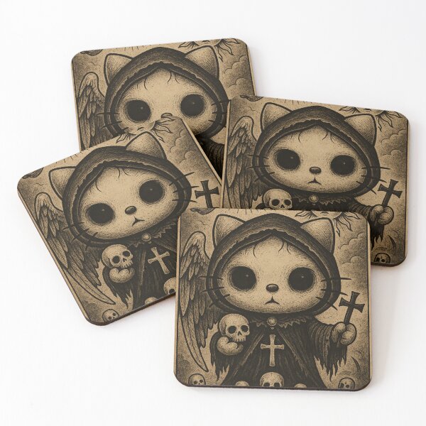 Item preview, Hello kitty: Tarot card “The Judgement” with kittens ascending to the heavenly call designed and sold by art-emissa.