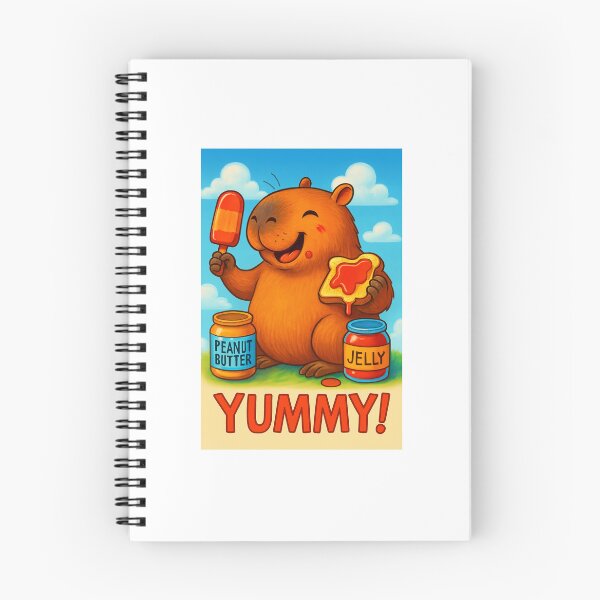 Item preview, Capybara enjoying a PB&J and a Popsicle designed and sold by 1Thessa511.