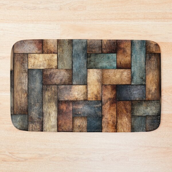 Item preview, Intricate Textured Panels Mimicking Aged Wooden Flooring designed and sold by bAIryBarn.