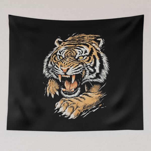 Item preview, Fierce Tiger Stripes Design designed and sold by Blurbean.