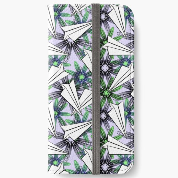 PAPER PLANES (light blue) iPhone Wallet