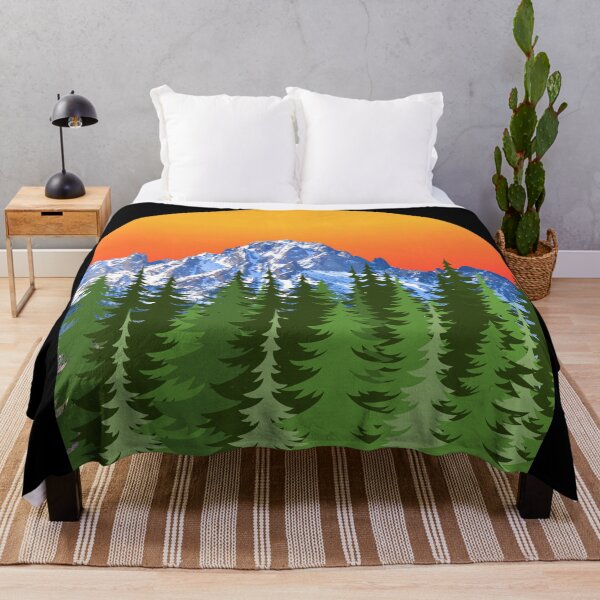 Item preview, Retro Sunset Mountain Hiking designed and sold by Echo Aesthetics.