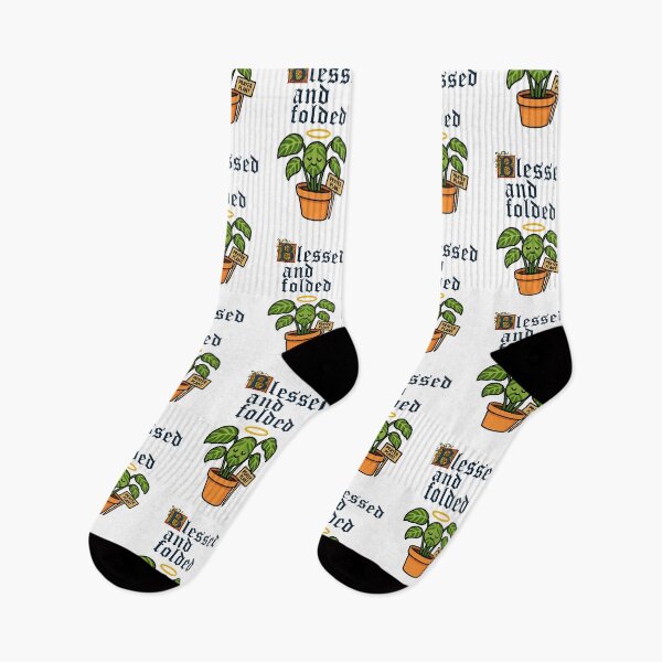 Item preview, Prayer Plant – Blessed and Folded - Funny Houseplant Characters designed and sold by EdgyEdgeArt.