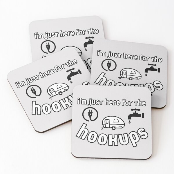 Item preview, I’m just here for the hookups camping rv funny saying designed and sold by missdebi27.