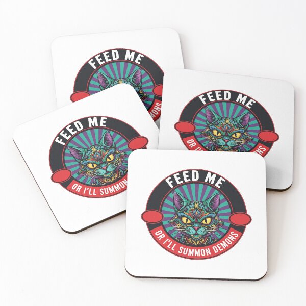 Item preview, Feed Me Or I'll Summon Demons Cat designed and sold by Owcomm.