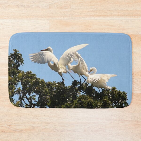 Item preview, Great Egret with Fledglings designed and sold by Photos by Michael J. Mesmer.