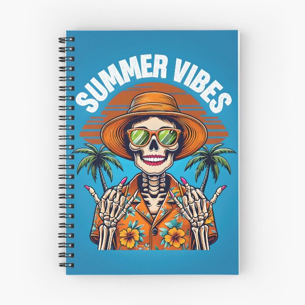 Item preview, Summer Vibes Skeleton – Retro Tropical Skull Girl Design designed and sold by Ladidia.