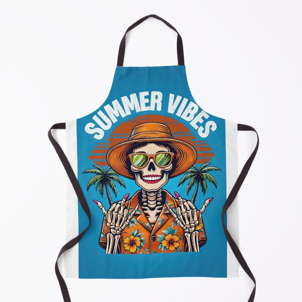 Item preview, Summer Vibes Skeleton – Retro Tropical Skull Girl Design designed and sold by Ladidia.