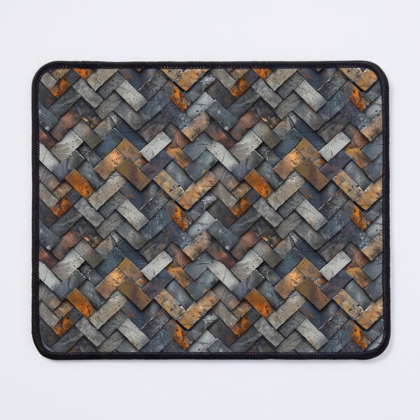 Item preview, Rustic Industrial Herringbone Tile Texture designed and sold by NTGUILTY.