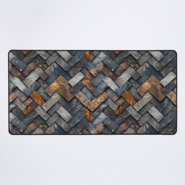 Item preview, Rustic Industrial Herringbone Tile Texture designed and sold by NTGUILTY.