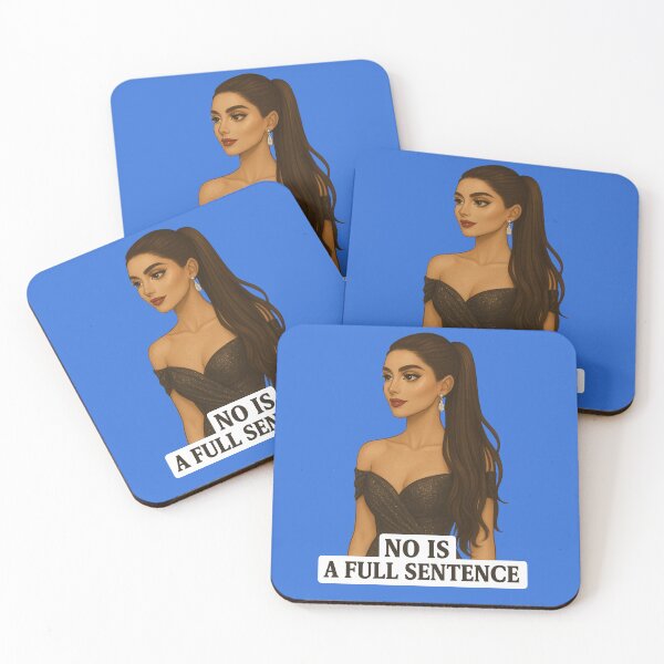 Item preview, NO is a full sentence – Glamorous confident woman sticker designed and sold by Together-in-calm.