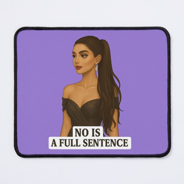 Item preview, NO is a full sentence – Glamorous confident woman sticker designed and sold by Together-in-calm.
