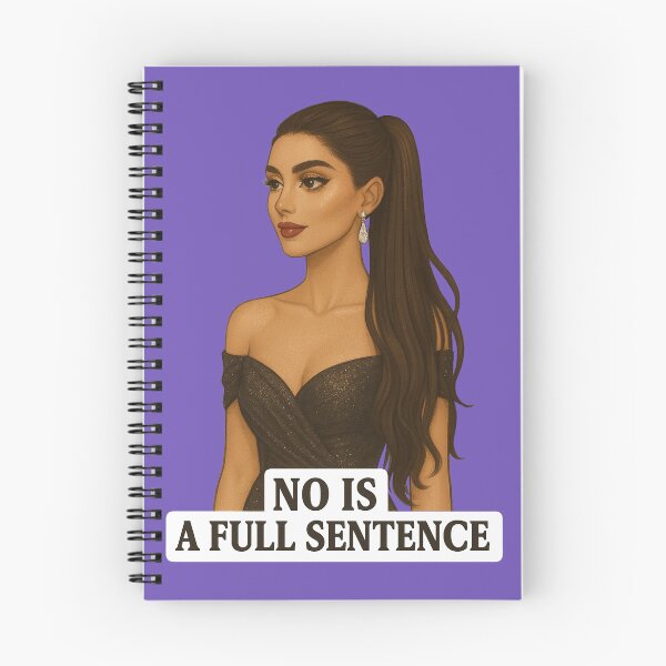 Item preview, NO is a full sentence – Glamorous confident woman sticker designed and sold by Together-in-calm.