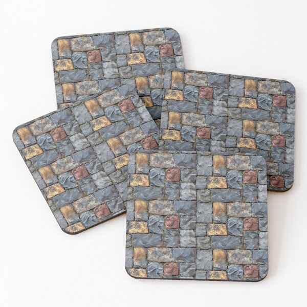 Item preview, Textured Multi-Color Stone Wall with Moss designed and sold by NTGUILTY.