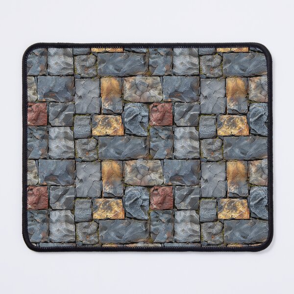 Item preview, Textured Multi-Color Stone Wall with Moss designed and sold by NTGUILTY.