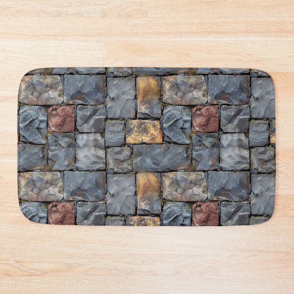 Item preview, Textured Multi-Color Stone Wall with Moss designed and sold by NTGUILTY.