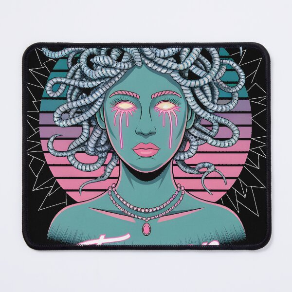 Item preview, Medusa Synthwave: Don't Stare - Neon Streetwear Design designed and sold by AV.