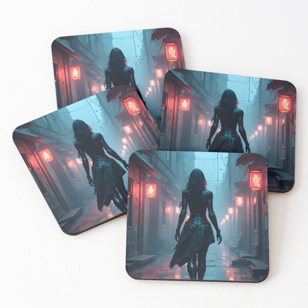 Item preview, Neon Shadows: The Cybernetic Wanderer designed and sold by oanaunciuleanu.