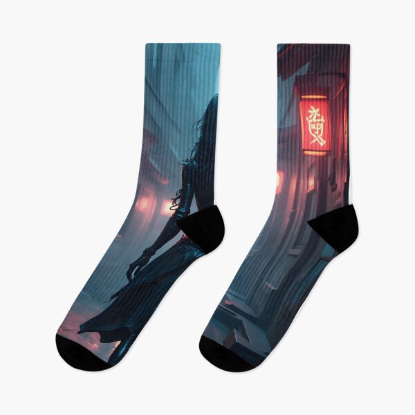 Item preview, Neon Shadows: The Cybernetic Wanderer designed and sold by oanaunciuleanu.