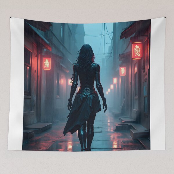 Item preview, Neon Shadows: The Cybernetic Wanderer designed and sold by oanaunciuleanu.