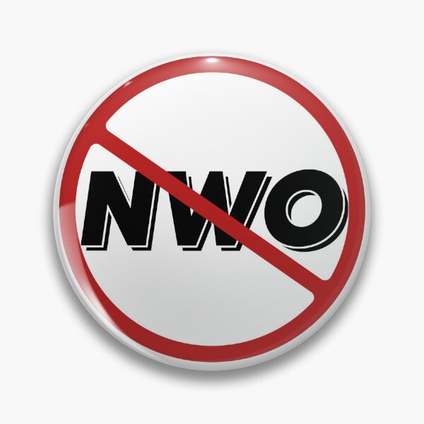 Item preview, Prohibited NWO Sign, Signage, Red Circle, New World Order designed and sold by AASparksDesigns.