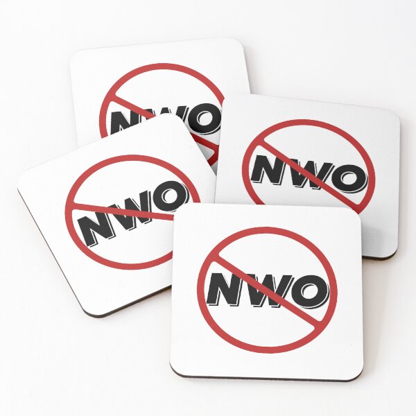 Item preview, Prohibited NWO Sign, Signage, Red Circle, New World Order designed and sold by AASparksDesigns.