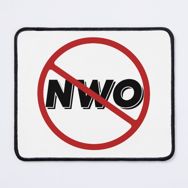 Item preview, Prohibited NWO Sign, Signage, Red Circle, New World Order designed and sold by AASparksDesigns.