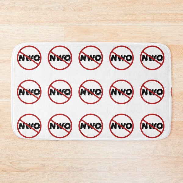 Item preview, Prohibited NWO Sign, Signage, Red Circle, New World Order designed and sold by AASparksDesigns.