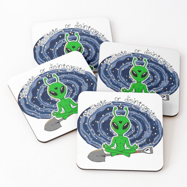 Item preview, Meditate or Disintegrate - Alien Zen Vibes designed and sold by juliana paula.