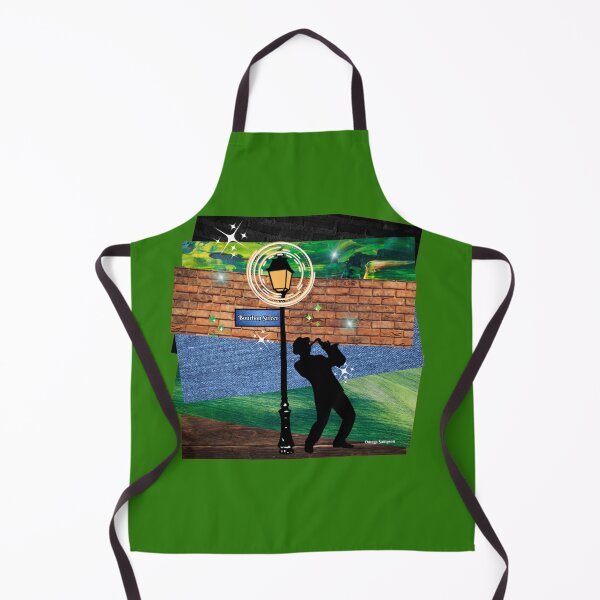 Item preview, Green Collage of Bourbon Street Musician 2 designed and sold by artbyomega.