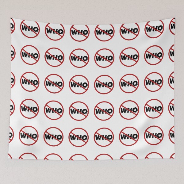 Item preview, Prohibited WHO Sign, Signage, Red Circle, Control,  designed and sold by AASparksDesigns.