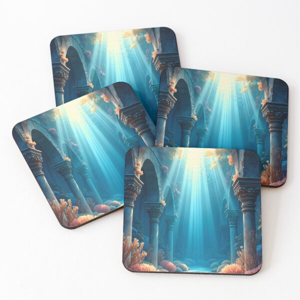 Item preview, Sunlit Ruins Beneath the Sea designed and sold by oanaunciuleanu.
