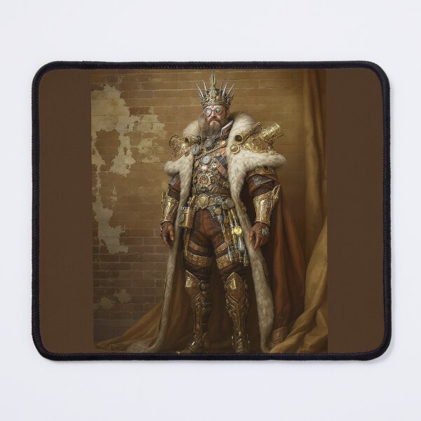 Item preview, Steampunk Man the King in Sepia Brown Shades designed and sold by tarotstarostina.