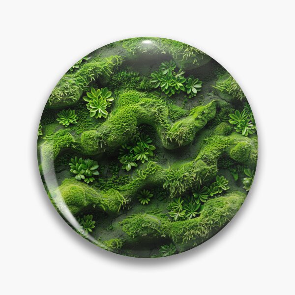 Item preview, Vibrant Green Textured Moss and Succulents designed and sold by NTGUILTY.