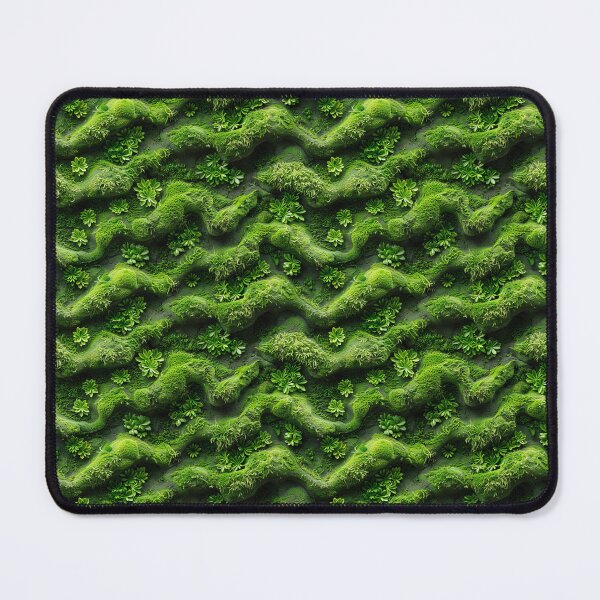 Item preview, Vibrant Green Textured Moss and Succulents designed and sold by NTGUILTY.