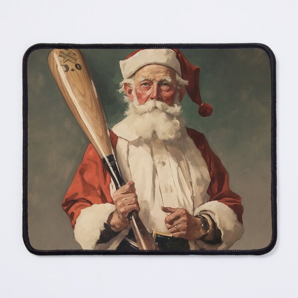 Item preview, Santa Playing Winter Baseball designed and sold by GiftSolutions.