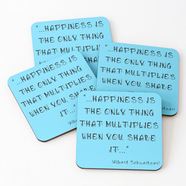 Item preview, Quote "happiness.." Albert Schweitzer designed and sold by MJLO STORY TIME.