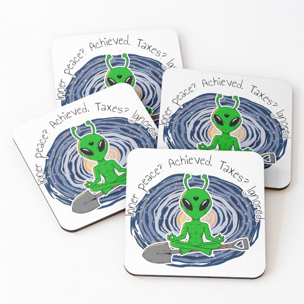 Item preview, Inner Peace? Achieved. Taxes? Ignored. – Funny Alien Art designed and sold by juliana paula.