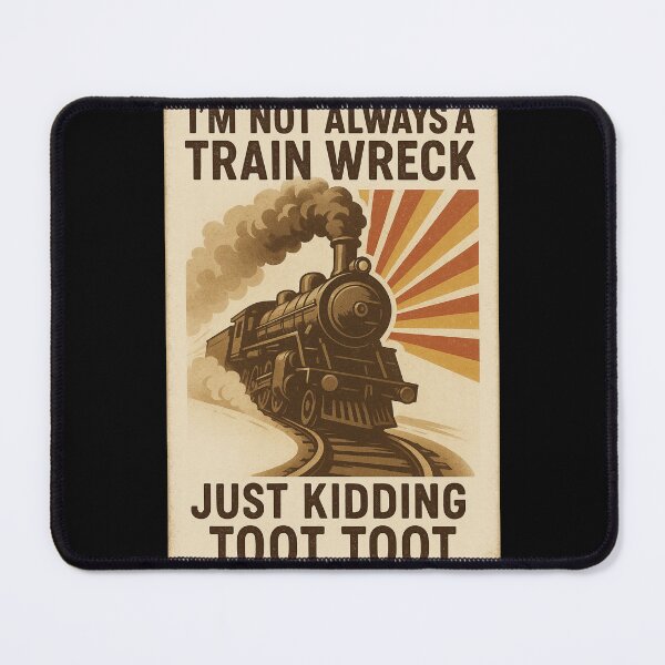Item preview, I'm Not Always A Train Wreck Just Kidding Toot, Funny Train Quote, Train Wreck, Trainwreck Humor, Train Lover designed and sold by Orvista.