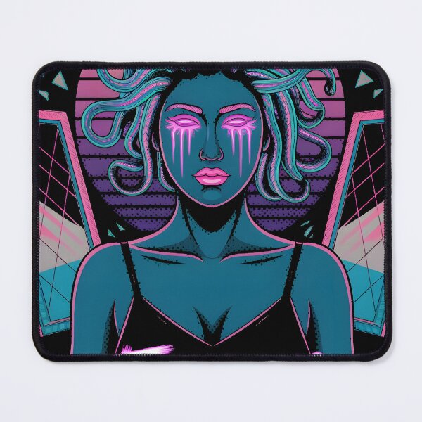 Item preview, Medusa Synthwave: Don't Stare - Neon Streetwear Design designed and sold by AV.