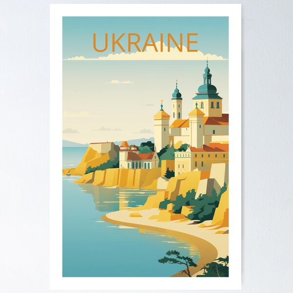 Item preview, UKRAINE TRAVEL ART designed and sold by MarkedArtPrints.