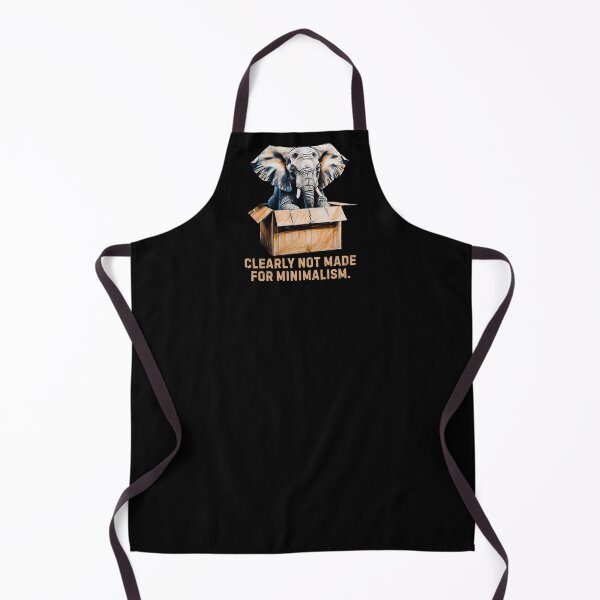 Item preview, Clearly Not Made for Minimalism – Funny Elephant in a Box Design designed and sold by Yuli Club.