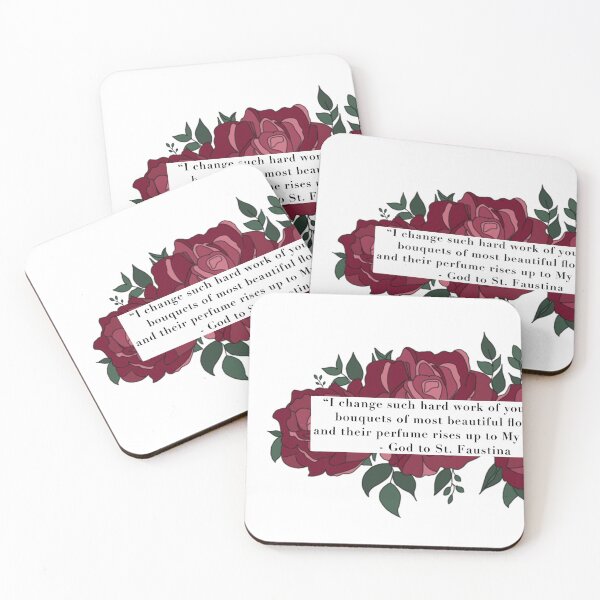 Item preview, Saint Faustina Quote - Floral designed and sold by mstevensonrb1.